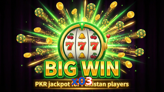 Big win animation on X03 slot game